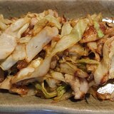 鶏皮キャベツの中華風炒め